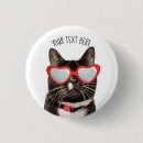 Recherche de chats mignons badges Félin