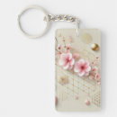 Search for watercolor pattern keychains Floral design