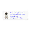 Search for pug dog return address labels Dogs