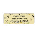 Search for treasure return address labels For kids