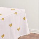 Search for pink hearts tablecloths Gold