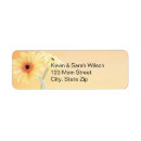 Search for gerbera daisy wedding return address labels Bridal shower