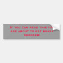 Search for brake check bumper stickers Humour