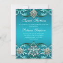 Recherche de damask sweet 16 invitations Bleu