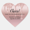 Search for heart birthday stickers Blush pink