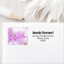 Search for bokeh lights return address labels Pink