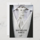 Search for black tie bachelor party invitations Groom