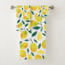Search for yellow lemon bath towels Food