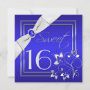 Search for royal blue silver birthday invitations Grey