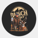 Search for funny deer hunting stickers Design