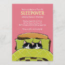 Search for cat sleepover invitations Cute