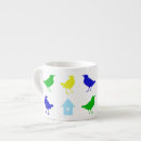 Recherche de oiseaux colorés tasses Peinture