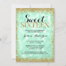 Search for mint birthday invitations Sparkle