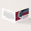 Search for adoption business cards Animals