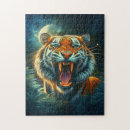 Recherche de peinture de chat puzzles Jungle