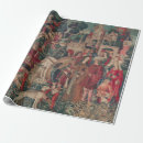 Search for medieval castle wrapping paper Vintage