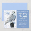Search for snowy owl invitations Snowflakes