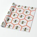 Search for honey bee wrapping paper Yellow