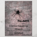 Search for spiders flyers Halloween