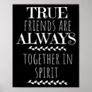 Search for true friends posters Quote