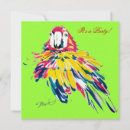 Search for macaw birthday invitations Red