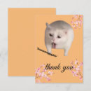 Search for funny cat thank you cards Thanks