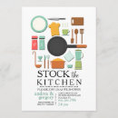 Search for cooking bridal shower invitations Utensils