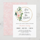 Search for here comes the bride invitations Pink