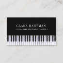 Recherche de piano de jazz cartes visite Professeur de musique