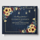 Search for wood wedding guest books Sunflowers