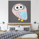 Search for pink grey canvas prints Bird