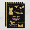 Search for pink and gold lingerie party invitations Shower