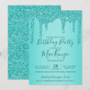 Search for aqua birthday invitations Turquoise