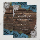 Search for teal rose wedding invitations Botanical
