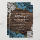 Search for rustic teal wedding invitations Flowers