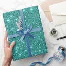 Recherche de turquoise papier cadeau Glam
