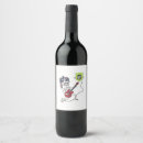 Search for funny cartoon wine labels Kawaii