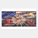 Search for fireworks rectangle stickers Patriotic