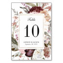 Search for fall marsala floral wedding table cards Couple