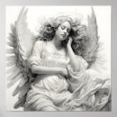 Search for sleeping angel Black and white