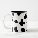 Search for black and white cow pattern mugs Country