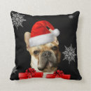 Search for french bulldog christmas pillows Animal