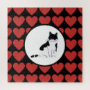 Search for red black white puzzles Hearts