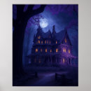 Search for full moon painting posters Halloween