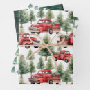 Search for christmas tree on truck wrapping paper Farm