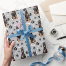 Search for doberman dog wrapping paper Pattern