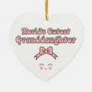 Search for granddaughter ornaments Cute