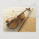 Recherche de musique violon cartes postales Instrument de musique