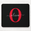 Search for red and black mousepads Monogrammed