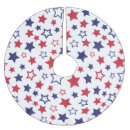 Search for red white blue tree skirts United states
